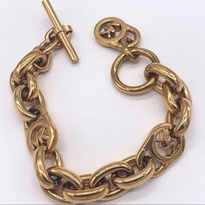 Michael Kors Rose Gold Link Toggle Bracelet